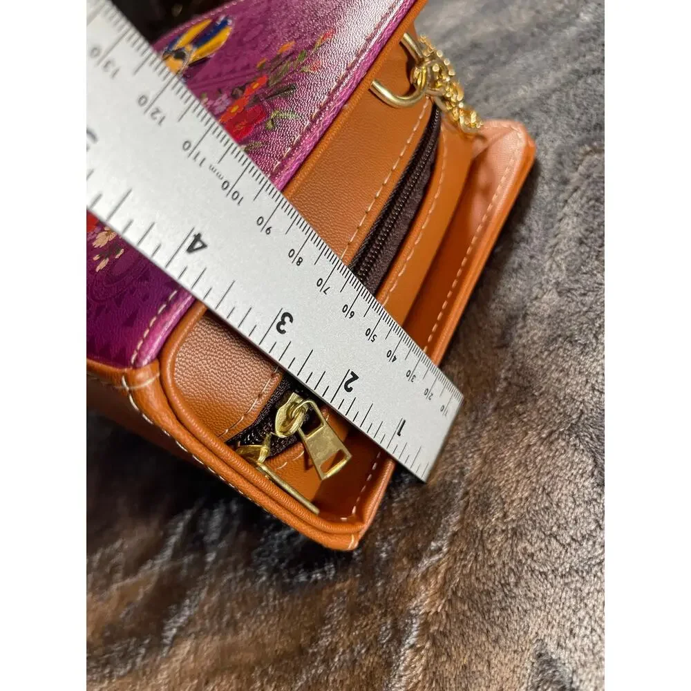 NWT Dubai Mexican Artisan Ximena Doll Painted Crossbody Bag